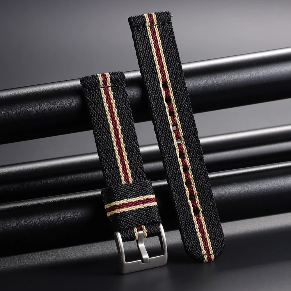 Nylon Strap 20m 22mm for Tudor for Omega Watch Band Woven Canvas Fabric Band for Seiko Men Military Sport Quick Release Bracelet