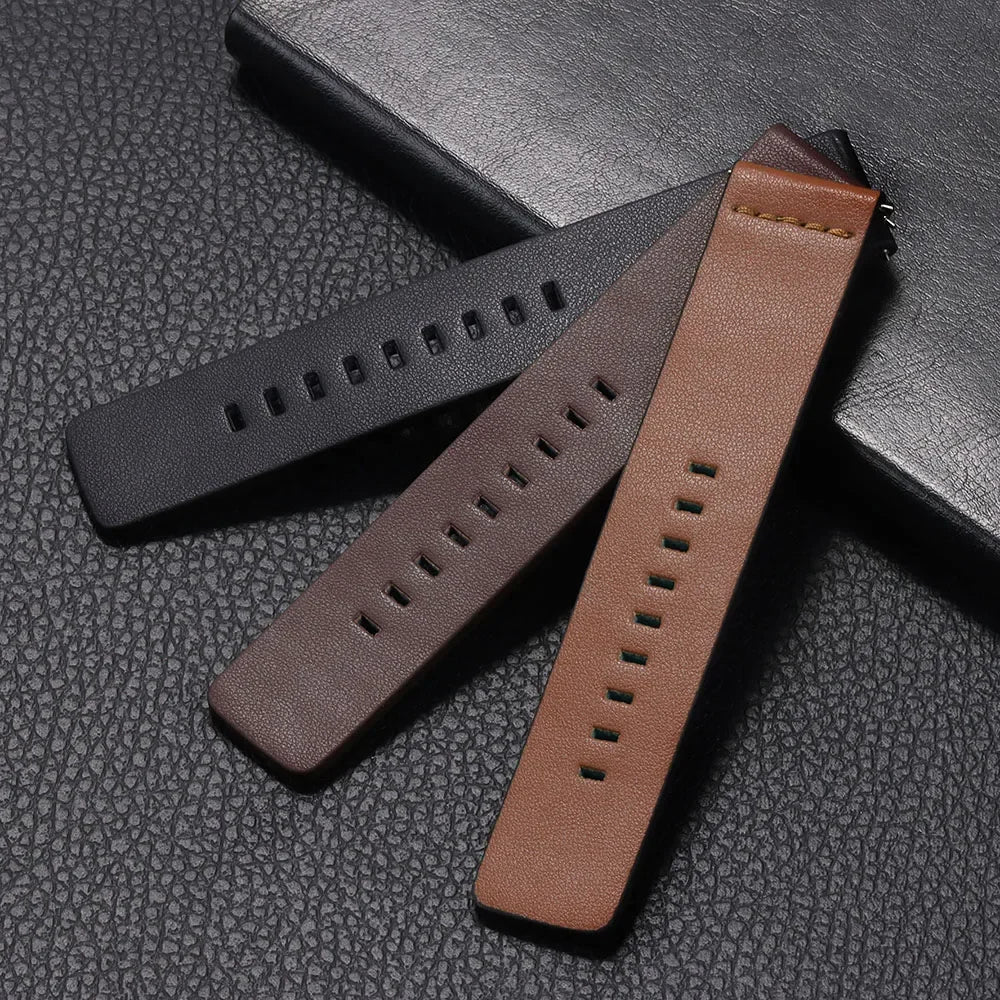 20mm 22mm Watch band Quick release Leather Strap for Samsung Galaxy Watch 3 Active2 40 44mm huawei watch gt 2 WatchBand 24 18mm