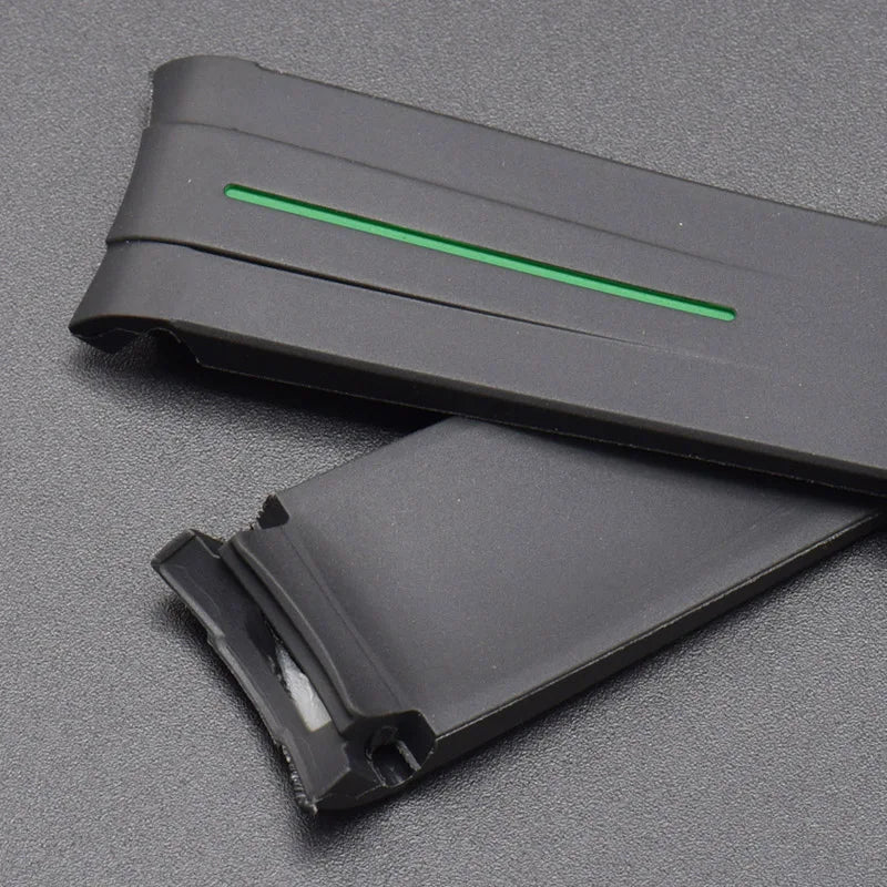 20mm For Moonswatch Rubber Watch Strap For Omega Curved End Interface Joint Constellation Men Women Waterproof Sports Watch Band