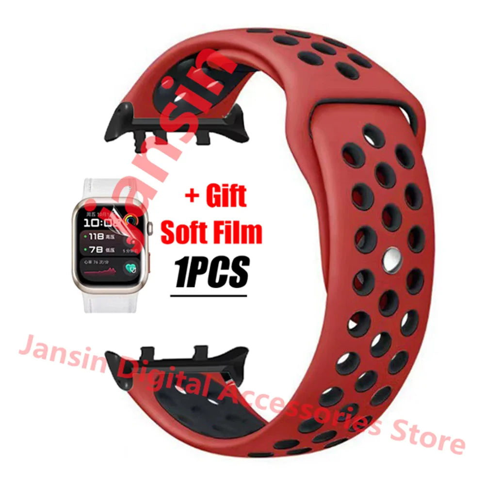 For Huawei Watch D2 Correa Silicone Bracelet Screen Protector Accessories Band For Huawei Watch D2 Replaceable Sport Strap