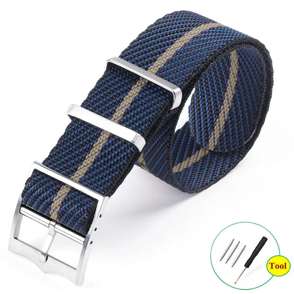 Universal Strap for Seiko Watchband for Rolex Bracelet for Omrga Canvas Nylon Band 22mm 20mm Wristband Watch Band Belt