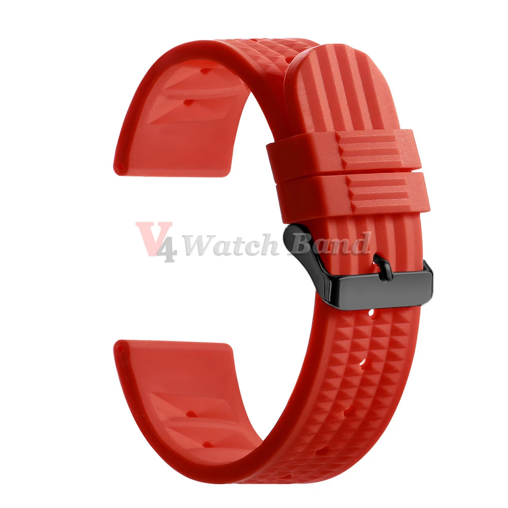 Rubber Strap 20mm 22mm for Omega for Rolex Bracelet Universal Men Diver Silicone Waterproof Sport for Seiko 5 SKX007 Watchband