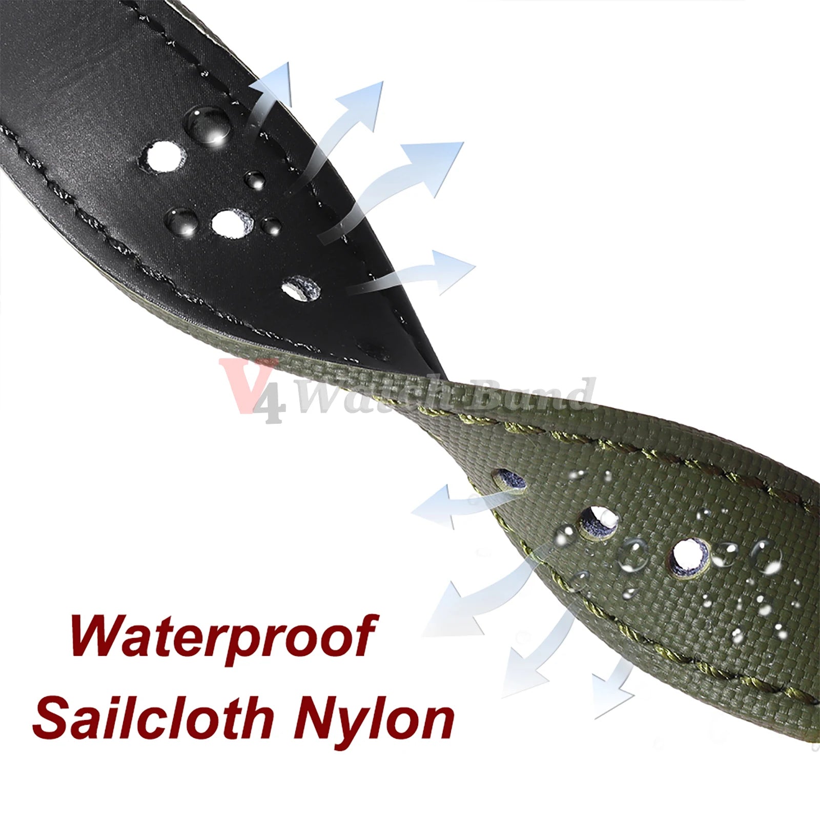 20mm 22mm Nylon Quick Release Waterproof Watch Bands Sailcloth Straps for Omega for Blancpain for Seiko Divers Watches Men Women