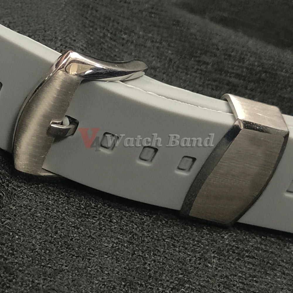 Stainless Steel Watch Buckle Ring for Seiko Band Heighten Keeper Metal Loop Holder 18mm 20mm Silver Pin Clasp Watch Acessories