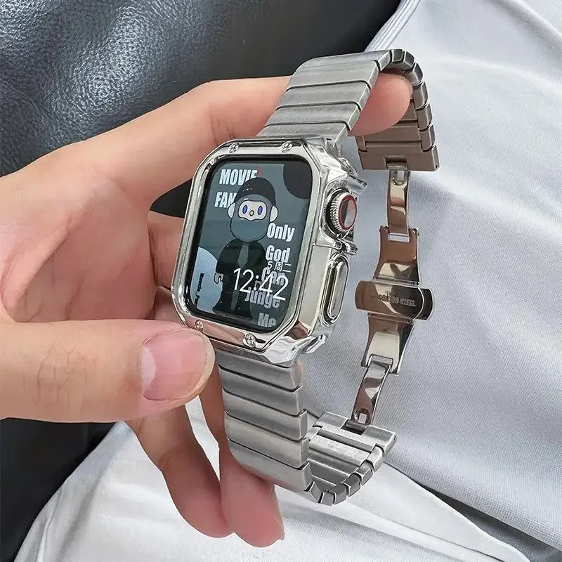 Metal Band For Apple Watch 46mm Strap Stainless Steel Watchband For Iwatch Series 11 10 Ultra 49mm 42/44/45/40mm Business Correa