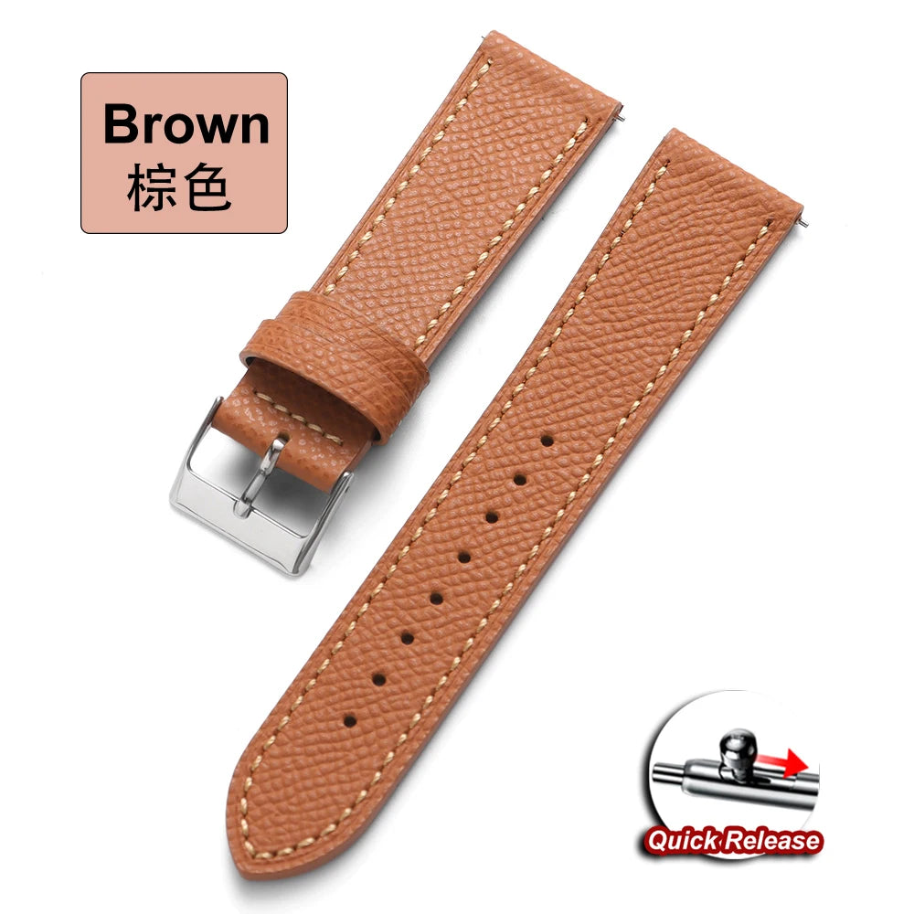 19mm 18mm 20mm 22mm Genuine Cowhide Strap for Seiko Watch Band Vintage Leather for Omega for Huawei Gt4 Bracelets Wrist Belt