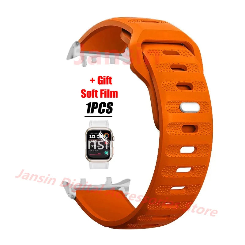 Silicone Band For Huawei Watch D2 Correa Screen Protector Film For Huawei Watch D2 Bracelet Replaceable Sport Band Accessories