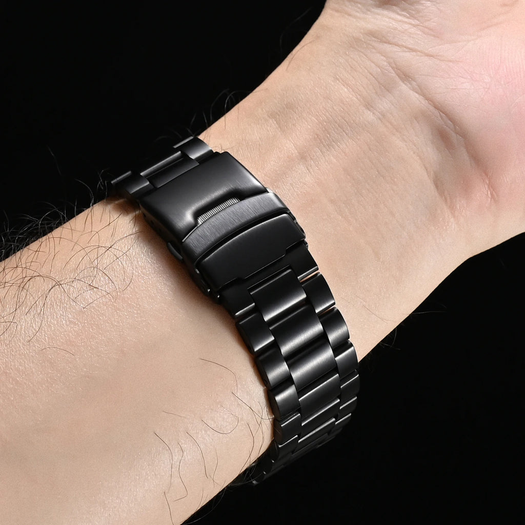 Stainless Steel Band For Apple Watch Ultra 49mm Men Business Bracelet For iWatch 10 9 8 SE Ultra 42 45 44 46mm Watchband Correa