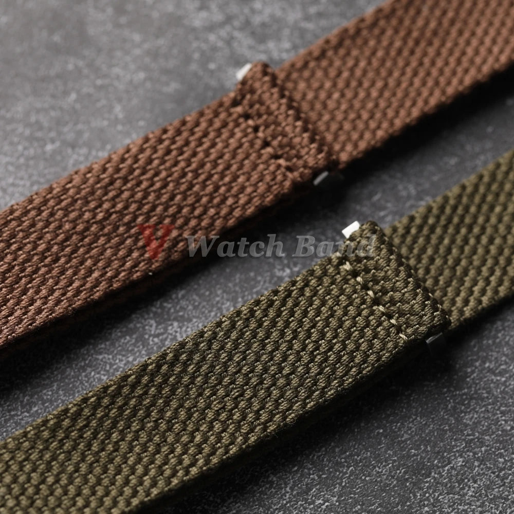 New Nylon Cotton Straps 20mm 22mm Soft Watchband for Seiko Military Braid Wristband Sport Retro Bracelet for Omega Seamaster 007