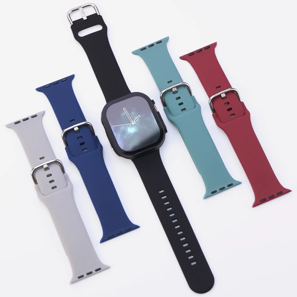 PC Cover Band For Apple Watch Series 10 42 46mm Ultra 49mm Strap Protector Case Smartwatch Accessory For Iwatch 9 8 41 44 45mm