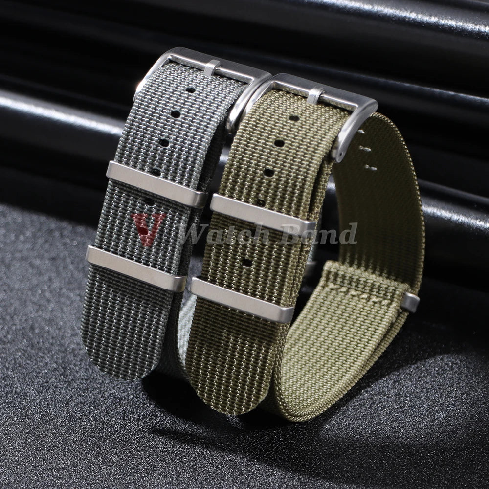 18mm 20mm 22mm Nylon Watch Strap Military Casual Watchband for Seiko Army Sport Bracelet Brown Green Black Band Replacement Belt