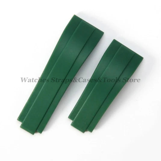 20mm Silicone Strap For Rolex for Daytona for Submariner Diving Bracelet for Oysterflex Soft Rubber Waterproof Men's Sports Band