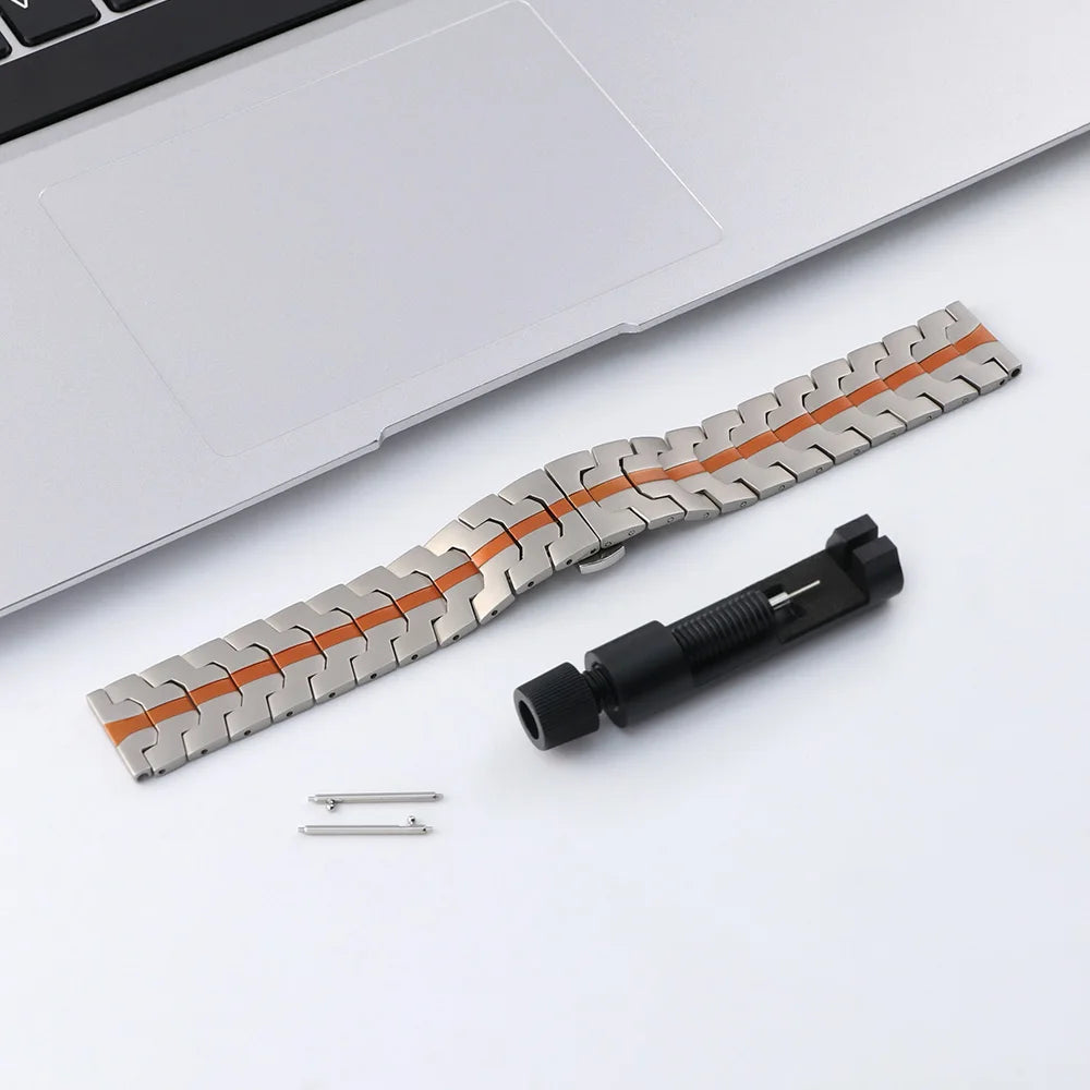 Metal Strap For Samsung Galaxy Watch 7 6 5 4 40 44mm 5pro 45mm Band Stainless Steel Business Metal For Omega MoonSwatch Correa