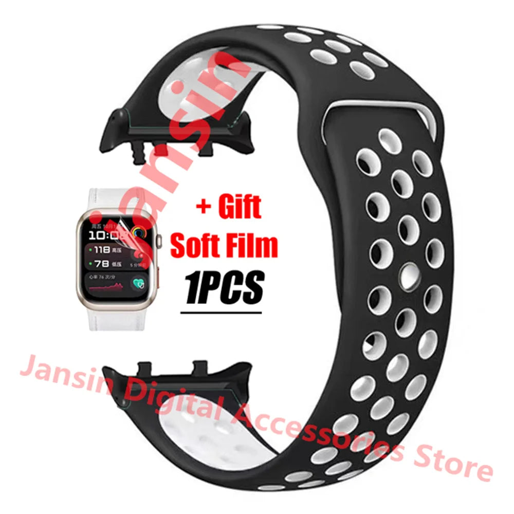 For Huawei Watch D2 Correa Silicone Bracelet Screen Protector Accessories Band For Huawei Watch D2 Replaceable Sport Strap