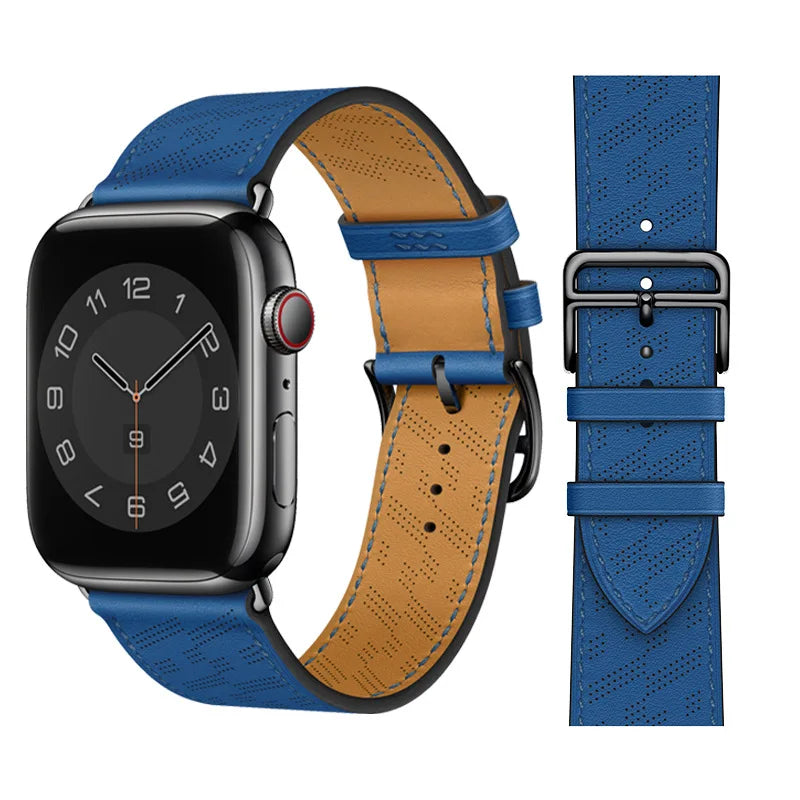 Vintage Leather Strap For Apple watch band 44mm 49mm 45mm 42mm 46mm 40mm correa bracelet iWatch series 7 8 6 SE ultra Watchband