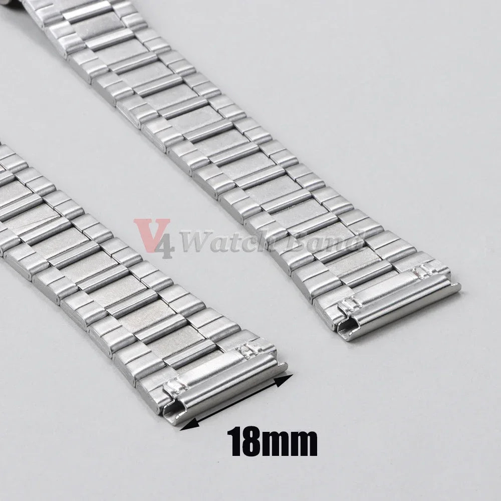 10 12 14 16 18 20mm Watch Band 18mm for Casio F-91W 18mm Metal Strap F91 F91W F84 SGW400 F105 F108 A168 AE1200 AE1300 with Pins