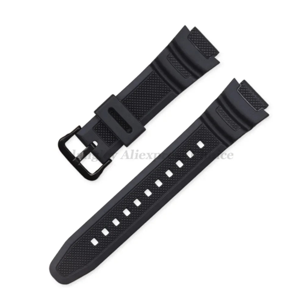 18mm Silicone Watch Strap for Casio AE1200 SGW300/400 MRW200 W218H AE1000/1300 W219 AQ-S810W Replacement Rubber Belt Wristband