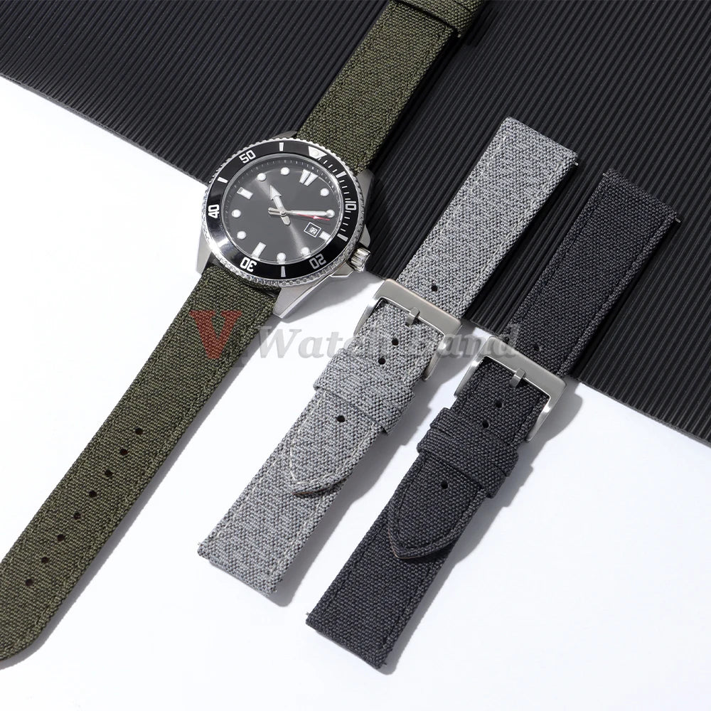 High Quality Quick Release Watch Band for Seiko Quick Release Watchband for Samsung Galaxy Watch 6/5/4 Canvas Universal Straps
