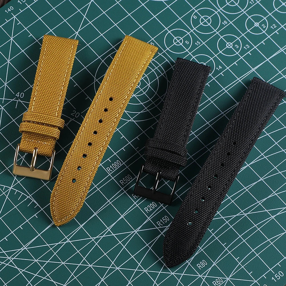 Waterproof Sailcloth Watch Band Quick Release Watch Strap 18mm 19mm 20mm 21mm 22mm 24mm Nylon Watchband for Blancpain for Omega
