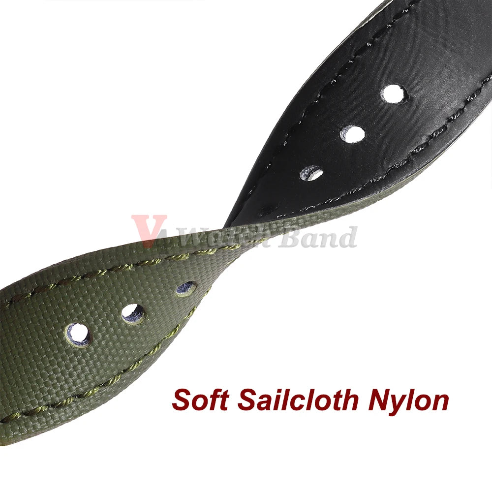 20mm 22mm Sailcloth Straps for Omega Blancpain for Seiko Divers Watches Men Women Quick Release Waterproof Watch Band