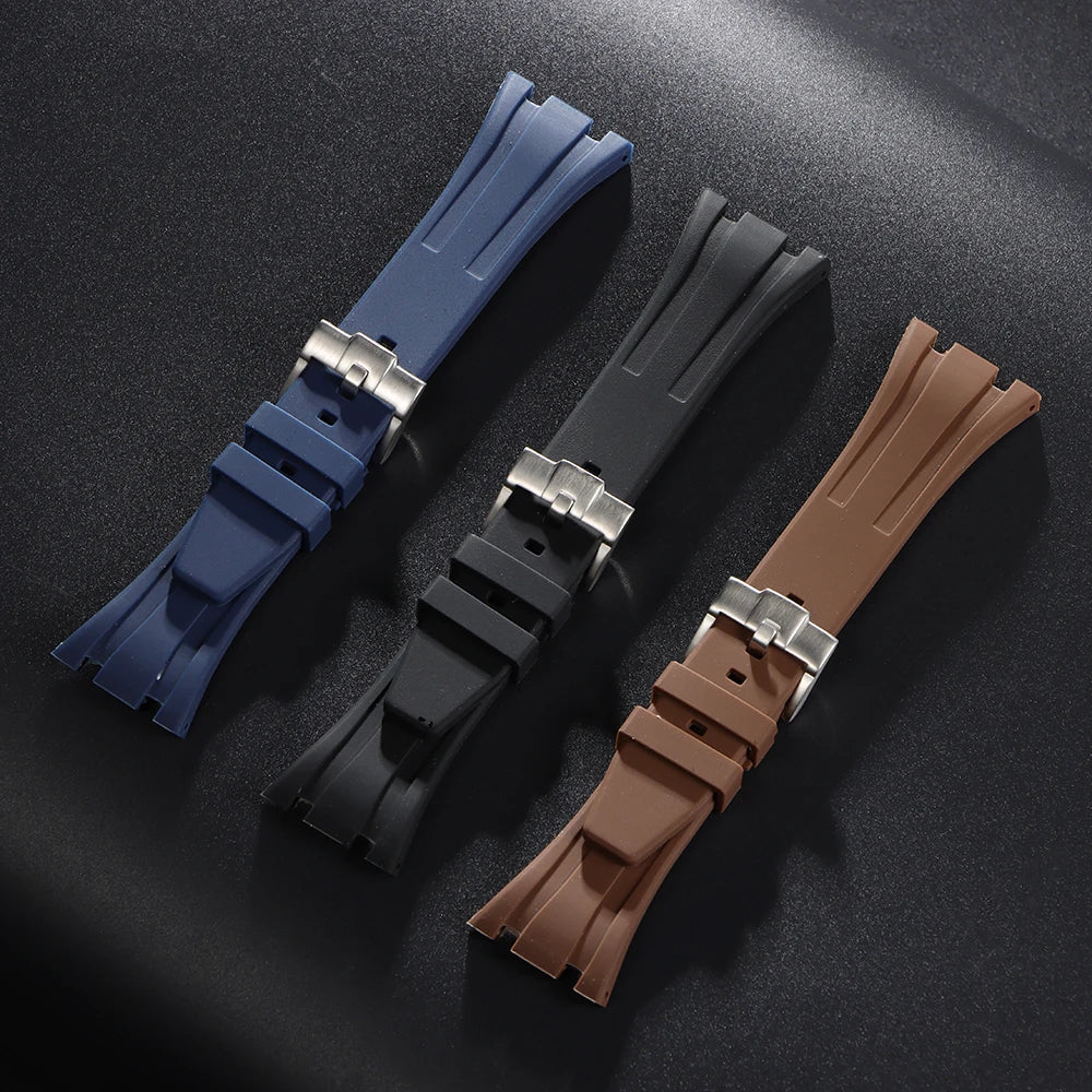 27/28/30mm Silicone Watchband for AP for royal oak offshore Replacement Bracelet Wristband for 15703 Sports Waterproof Straps