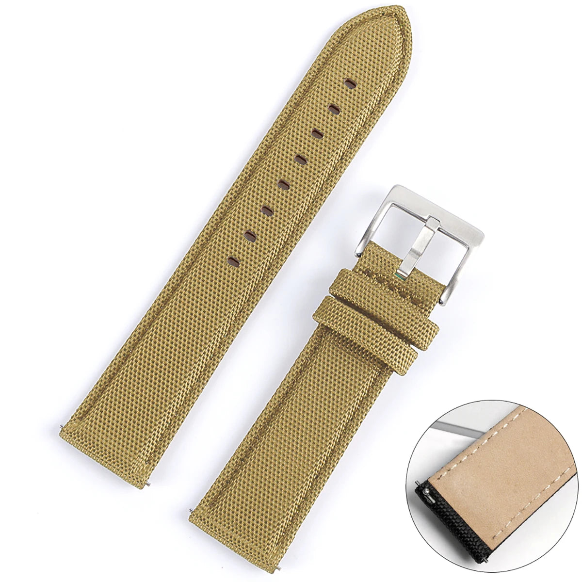 Nylon Leather Watch Strap for Seiko 22mm 20mm for Omega Belt for Casio Quick Release Watchband for Samsung Galaxy Watch 42/46mm