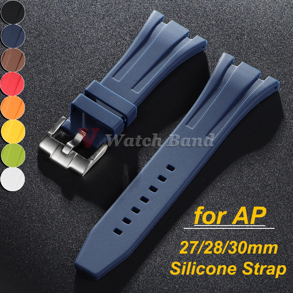 27/28/30mm Silicone Watchband for AP for royal oak offshore Replacement Bracelet Wristband for 15703 Sports Waterproof Straps