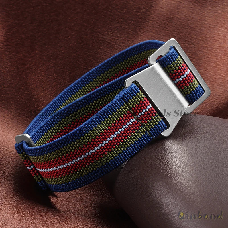 Elastic Nylon Watch Band for Seiko for Omega Sports Bracelets 18mm 20mm 22mm for Huawei Watch GT5/GT4/GT3 Parachute Watch Straps