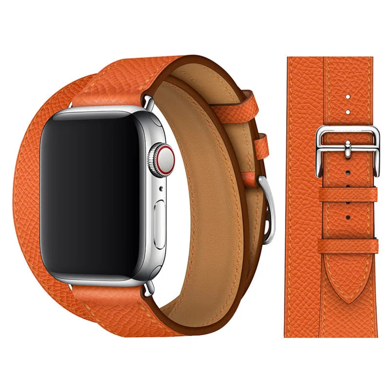 Vintage Leather Strap For Apple watch band 44mm 49mm 45mm 42mm 46mm 40mm correa bracelet iWatch series 7 8 6 SE ultra Watchband