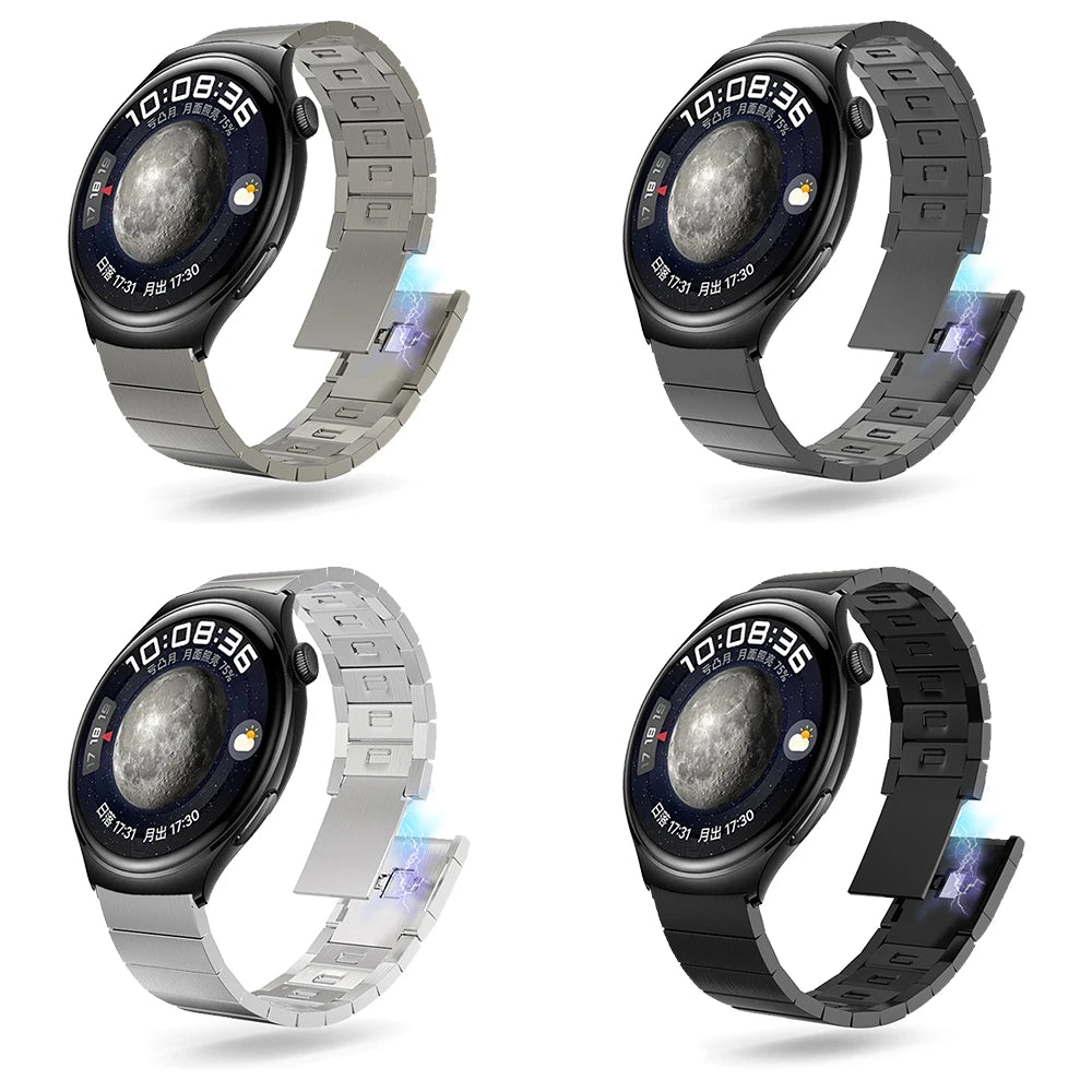 Metal Magnetic Band for Huawei Watch 4 Pro Stainless Steel Strap For Huawei Watch 4 Pro Luxury WatchBand Replacement Accessories