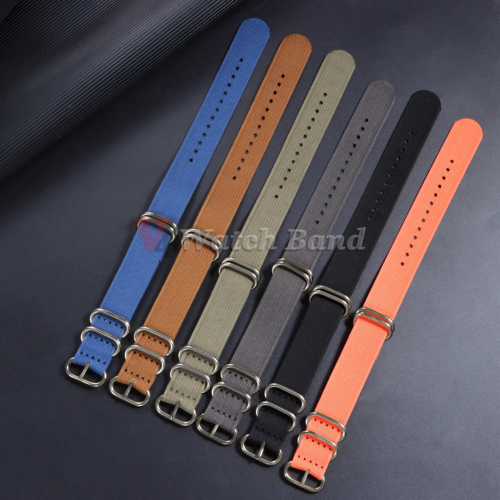 High Quality Durable Nylon Watch Band for Omega 20 22 24 18mm Strap for Seiko Military Casual Belts Army Sport Bracelet Replace