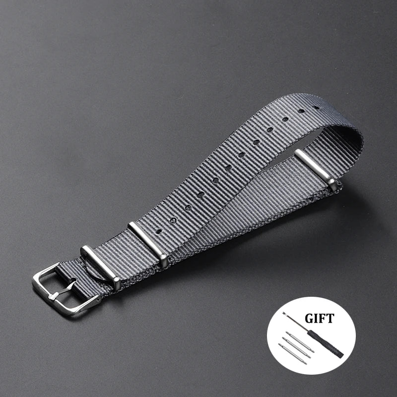 Military Casual Watchband Nylon Watch Band for Omega 20mm 22mm 18mm Strap for Seiko Army Sport High Quality Bracelet Replacement