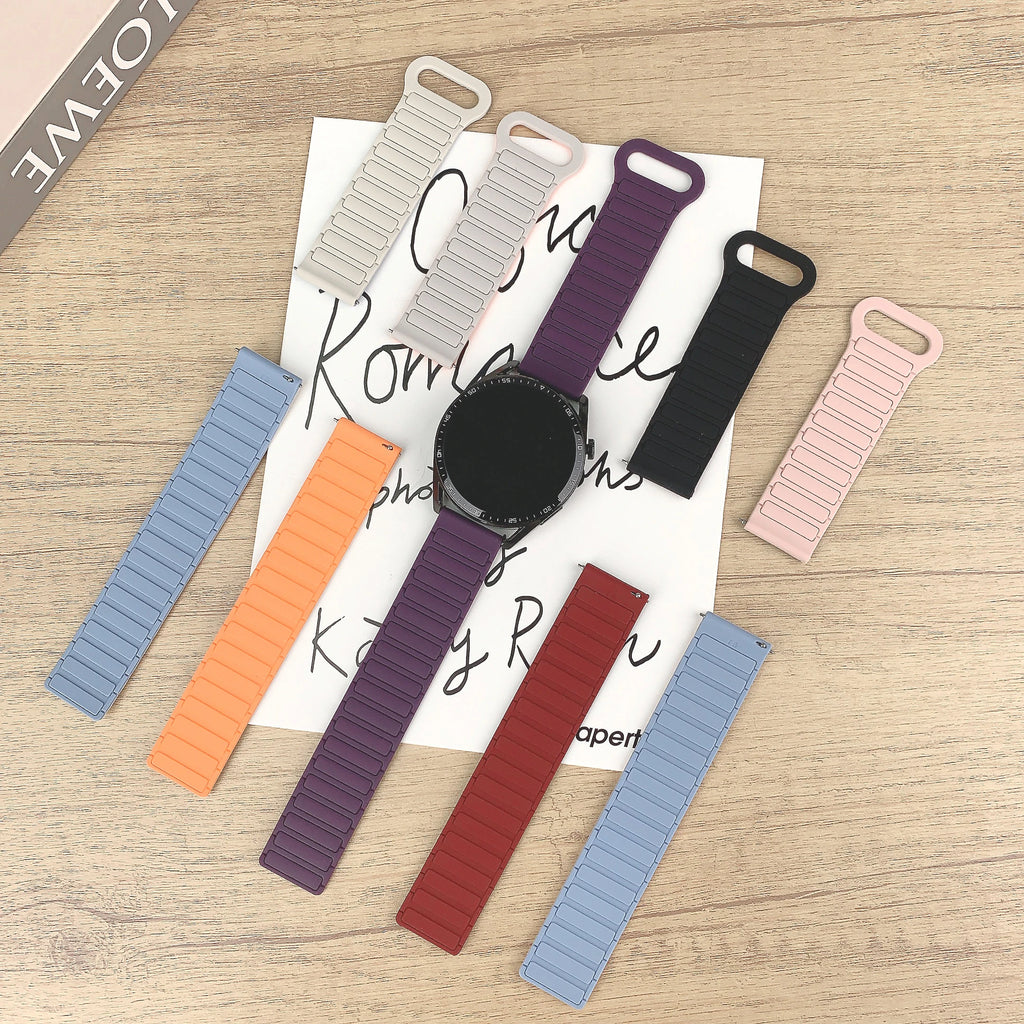 20mm Strap For Omega X Swatch Joint MoonSwatch Band Magnetic Loop Silicone Bracelet For Amazfit GTS4 Watch7 6 5 4 40/44mm Correa