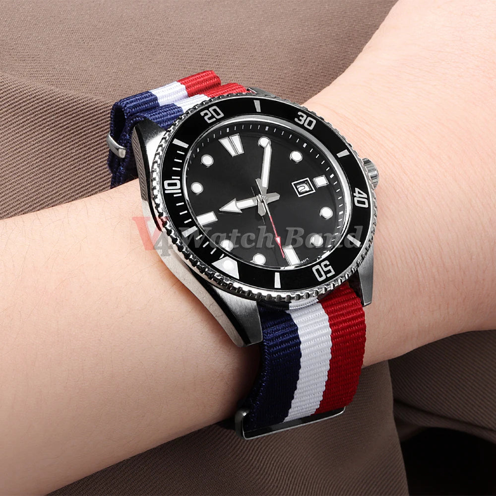 Nylon Watch Band for Omega 20mm 22mm 18mm Strap for Seiko Skx Turtle Military Watchband for Rolex Oyster Army Sport Bracelet