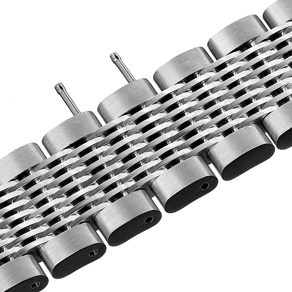 316L Stainless Steel Watch Band for Seiko Mesh Strap Folding Buckle Brushed Bracelet 18/20/22/24mm Watch Accessories