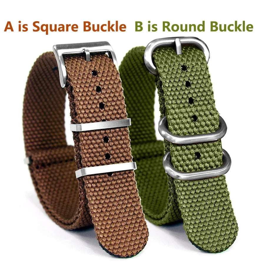 Cotton Nylon Strap for Seiko Braid Wristband 20/22mm Soft Watchband Military Sport Bracelet for Omega Seamaster 007 for Citizen