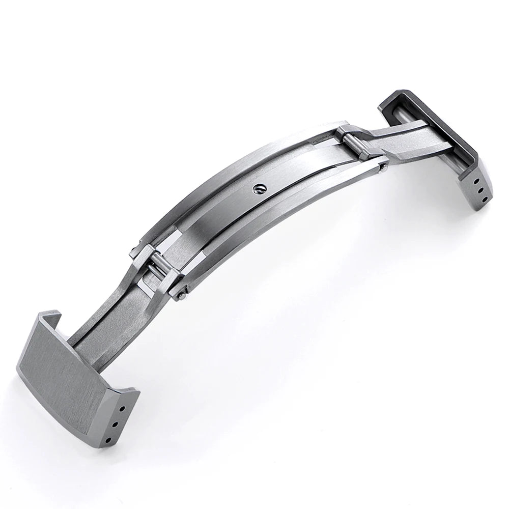 16mm 18mm 20mm Stainless Steel Watchband Buckle for Seiko Watch Double Click Butterfly Clasp Lock Button for Diving Diver Buckle