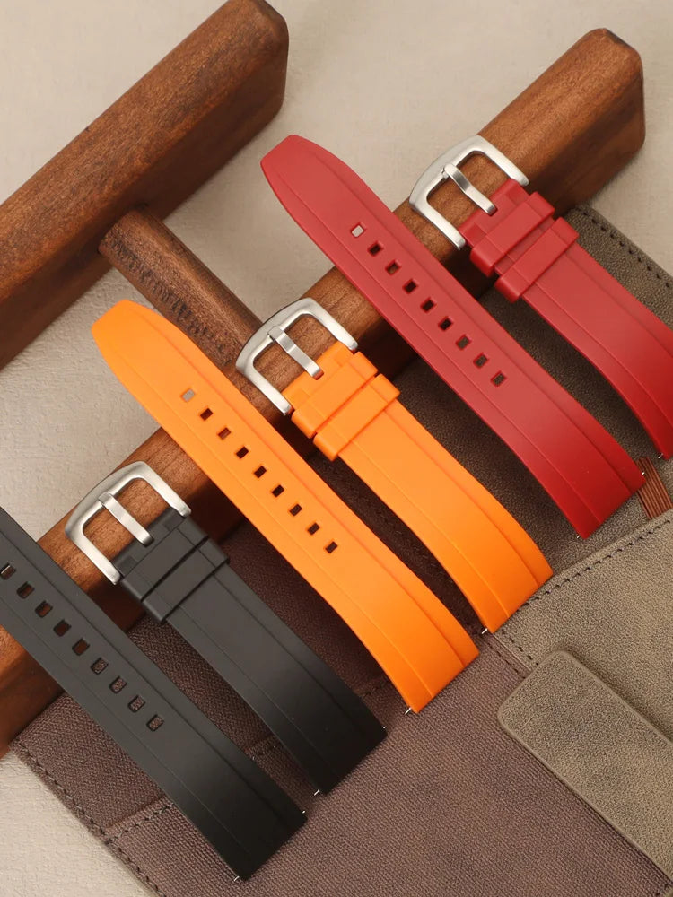 Universal Watrproof Rubber Strap 18mm 19mm 20mm 22mm for Armani for Omega Wristbelt Sport Silicone Watch Band for Seiko Bracelet