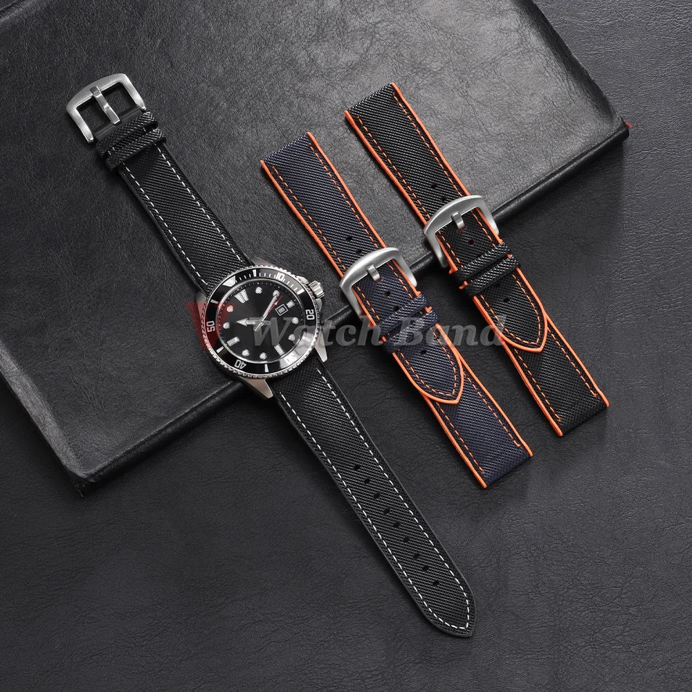 Watch Band for Omega for Swatch Joint for MoonSwatch Strap for Seamaster 300 Men Women 20mm Rubber Silicone Strap Wrist Bracelet