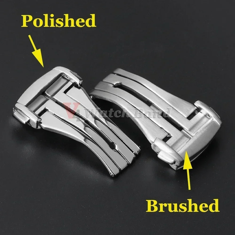 20mm Metal Watchband Buckle for OMEGA 18mm 16mm Steel Clasp for Leather Rubber Watchband Butterfly Button Folding Buckles