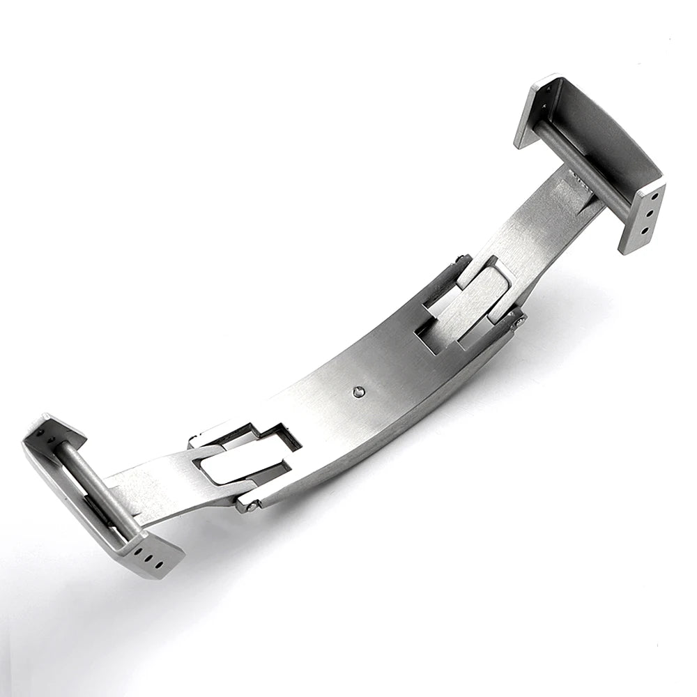 16mm 18mm 20mm Stainless Steel Watchband Buckle for Seiko Watch Double Click Butterfly Clasp Lock Button for Diving Diver Buckle